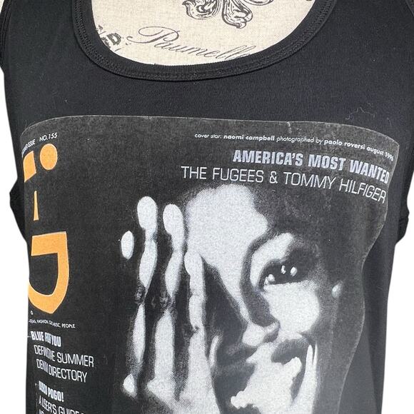 Fiorucci (XL) Naomi Campbell Capsule Collection i-D Magazine Racerback Tank Top - Picture 5 of 11